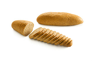 CHLEB GRAHAM RAZOWY - chleb z dodatkiem mąki razowej i pszennej, bez posypki, z jasnobrązową skórką